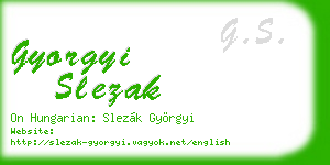 gyorgyi slezak business card